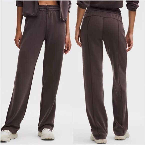 Lululemon Pants - Lululemon Softstreme High Rise Straight-Leg Lounge Pants Size 6 Brown Sequoia